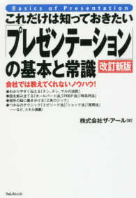 これだけは知っておきたい「プレゼンテーション」の基本と常識 会社では教えてくれないノウハウ ! Basics of presentation