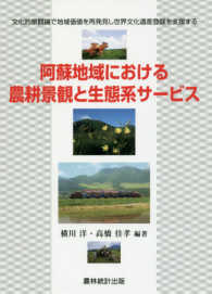 阿蘇地域における農耕景観と生態系サービス 文化的景観論で地域価値を再発見し世界文化遺産登録を支援する