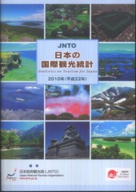 日本の国際観光統計 Statistics on tourism for Japan