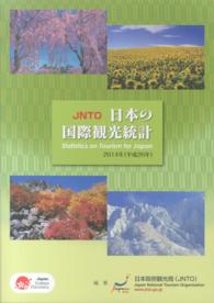 日本の国際観光統計 Statistics on tourism/Japan